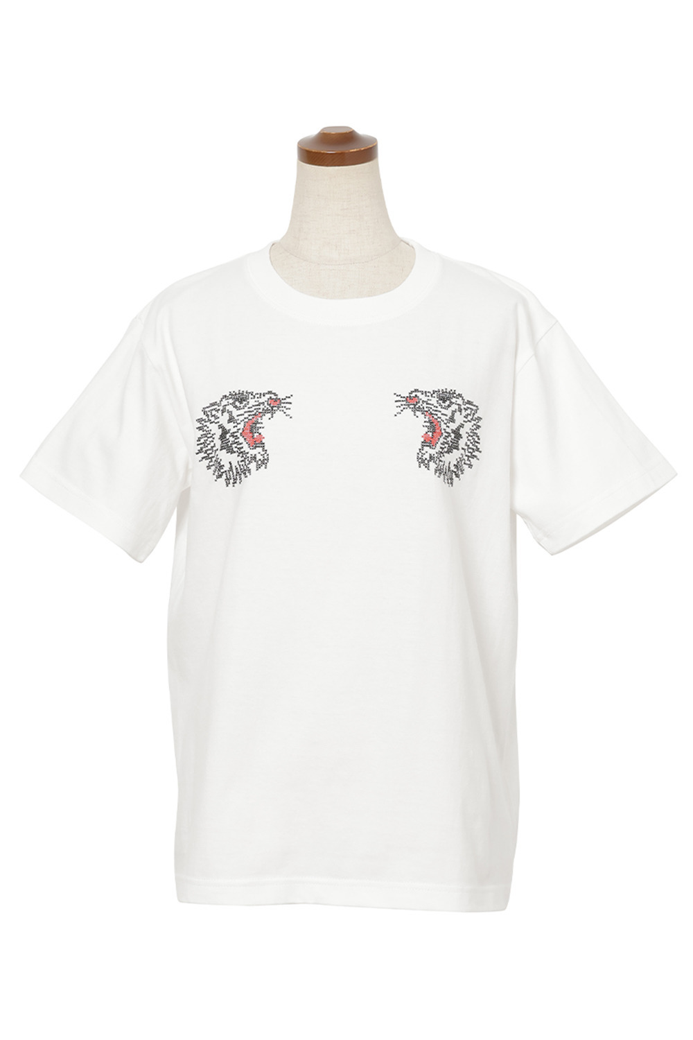 JAPAN Embroidery Style Print Tシャツ 詳細画像 ホワイト